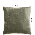 Duetto Yeşil Rengi Dekoratif Dolgulu Kırlent 45 x 45 cm